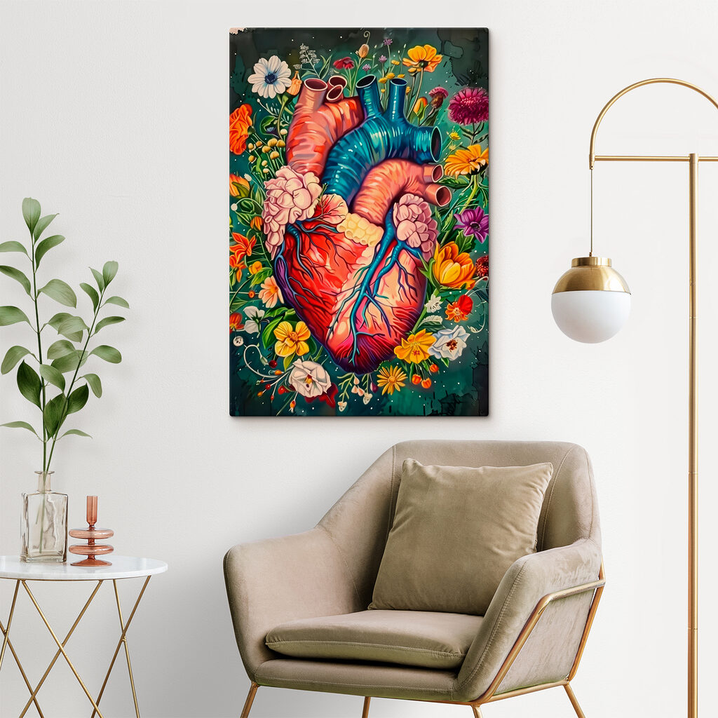 Een hart tussen tuinbloemen — interieur 1