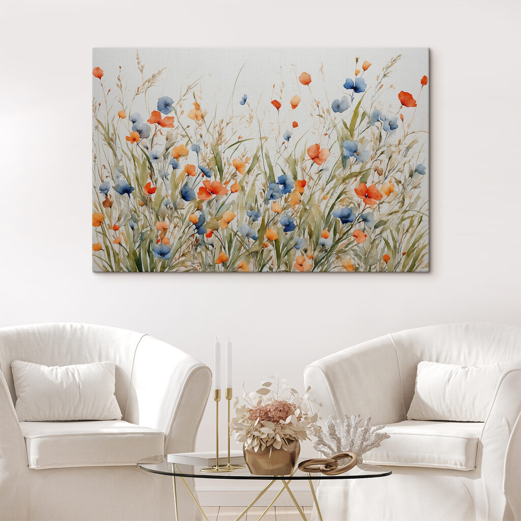 Veldbloemen in twee kleuren — interieur 2