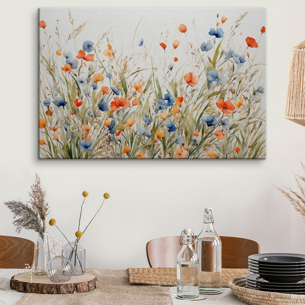 Veldbloemen in twee kleuren — interieur 3