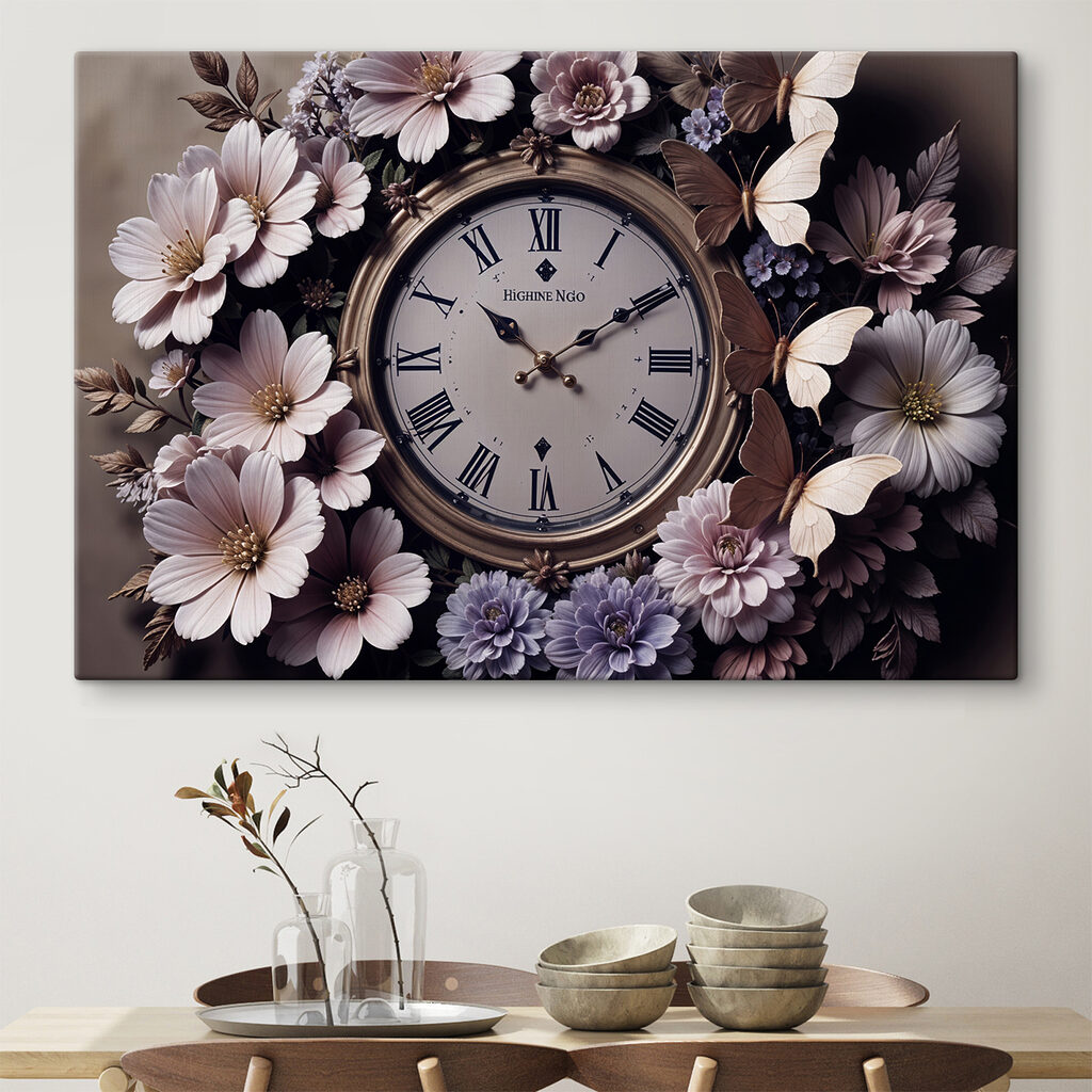 Bloemenkrans rond de tijd — interieur 1