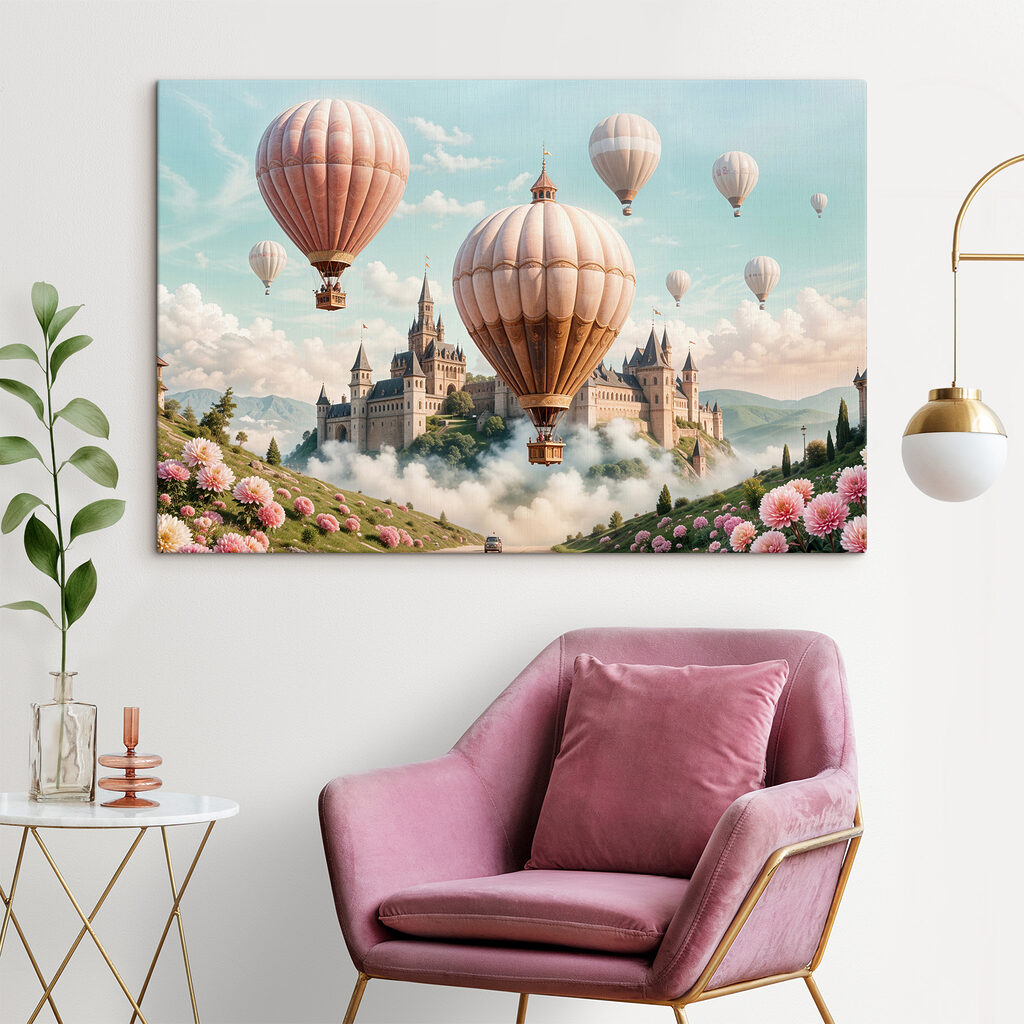 Luchtballonnen boven een droomkasteel — interieur 1