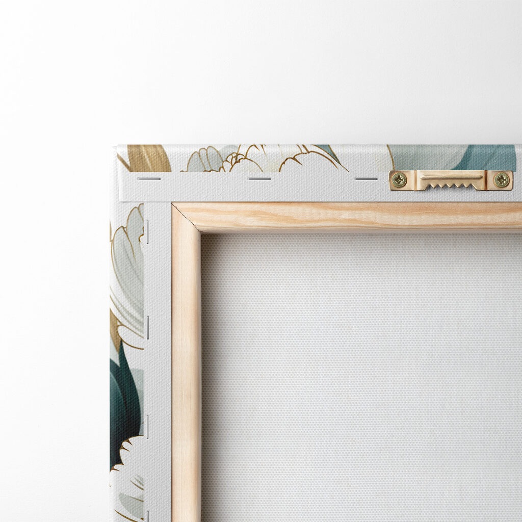 Witte bloemen, blauwe schaduwen — achterkant