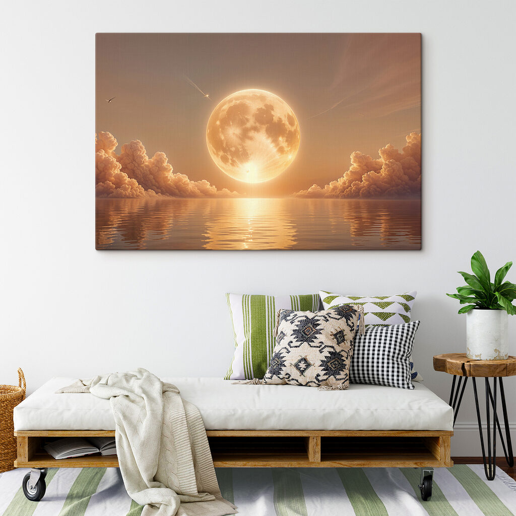 Volle maan in avondgloed — interieur 2