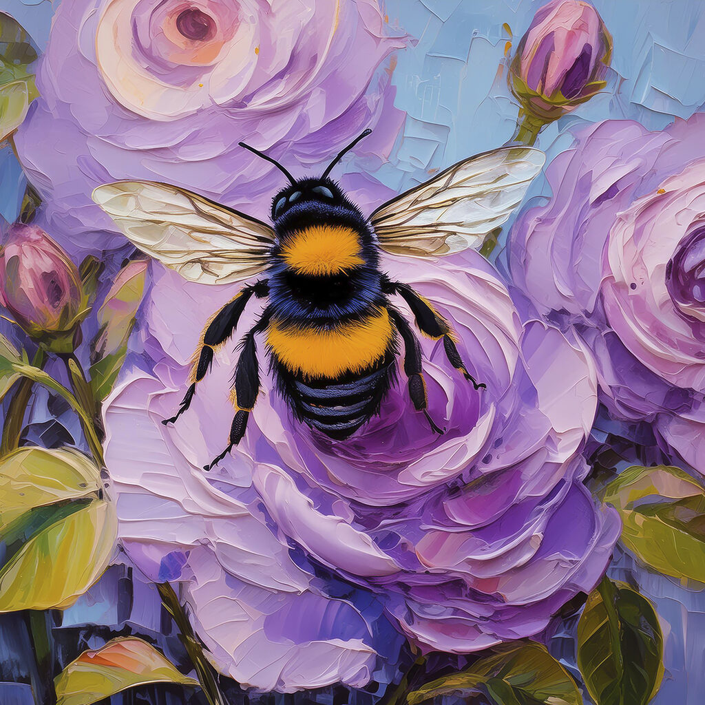 Hommel spreidt zijn vleugels — volledig ontwerp