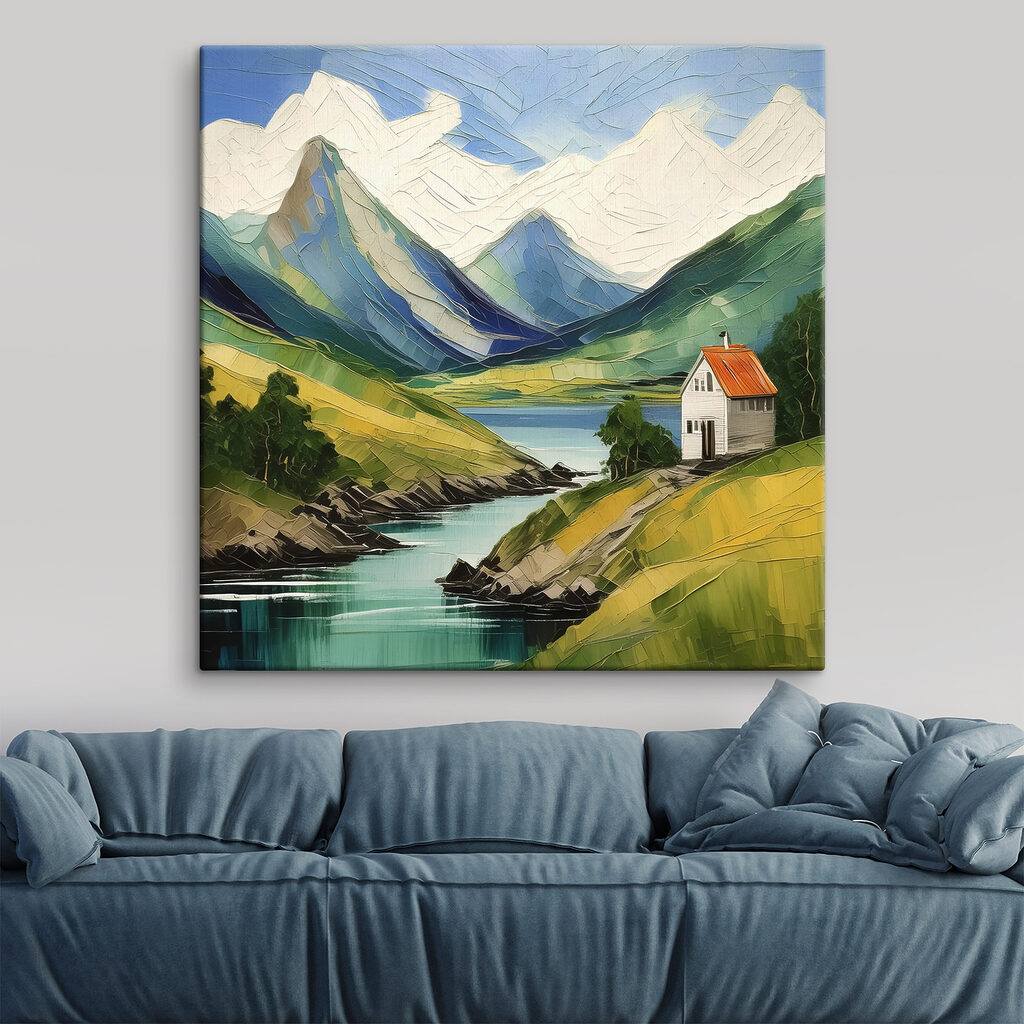 Kapel boven turkooizen water — interieur 2