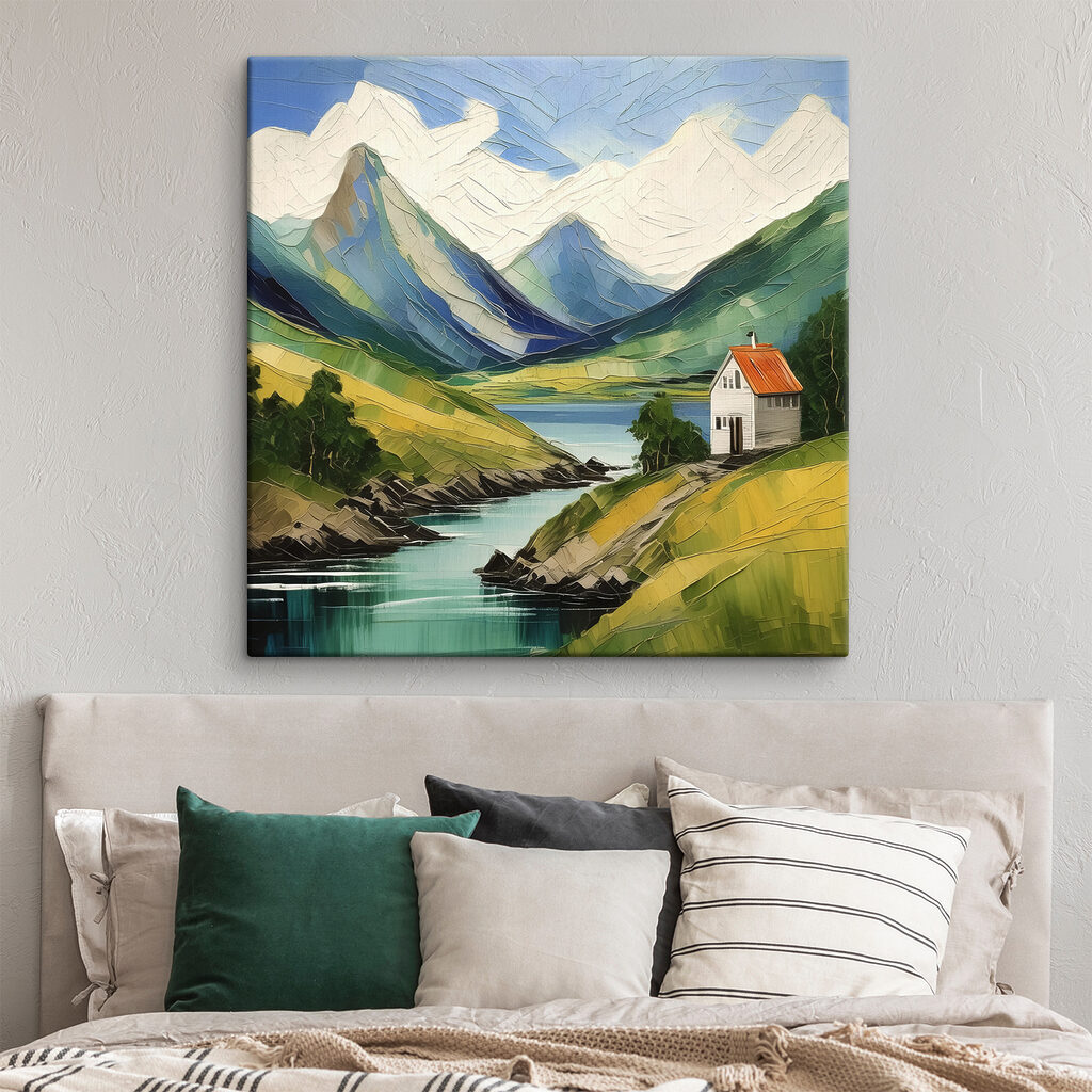 Kapel boven turkooizen water — interieur 1