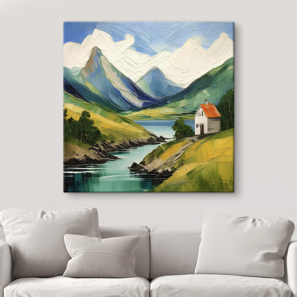 Kapel boven turkooizen water — interieur 3