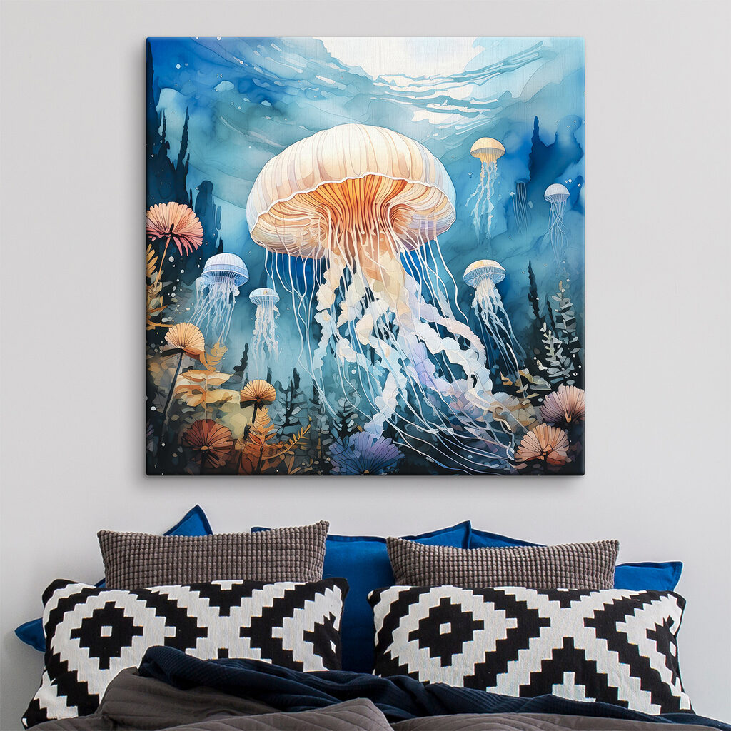 Kwallen tussen onderwaterbloemen — interieur 1
