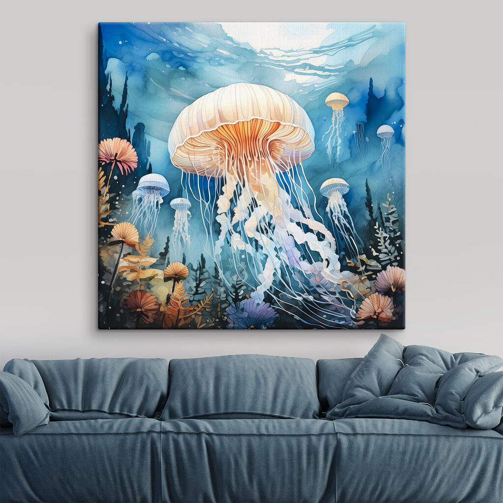 Kwallen tussen onderwaterbloemen — interieur 2