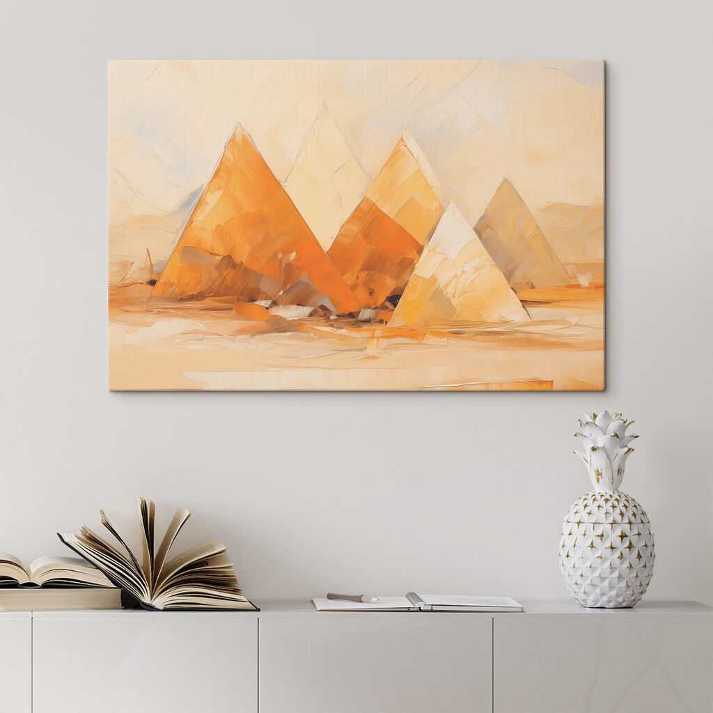 Piramides in warm ochtendlicht — interieur 1