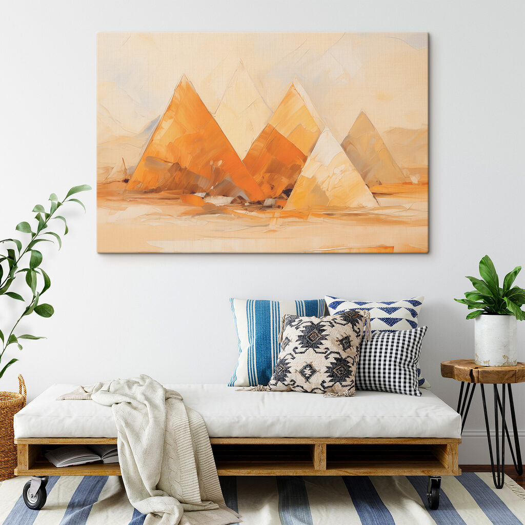 Piramides in warm ochtendlicht — interieur 2