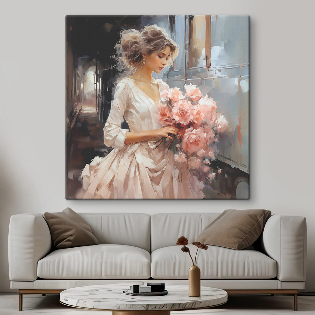 Bloemen in haar armen — interieur 2