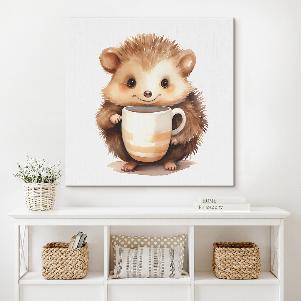 Egeltje met grote mok — interieur 2