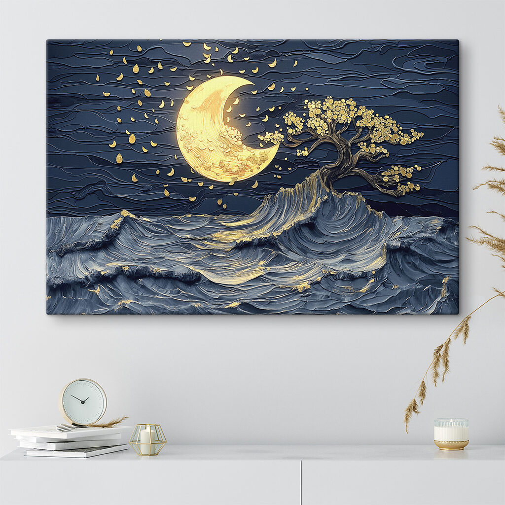 Boom tussen nachtelijke golven — interieur 3