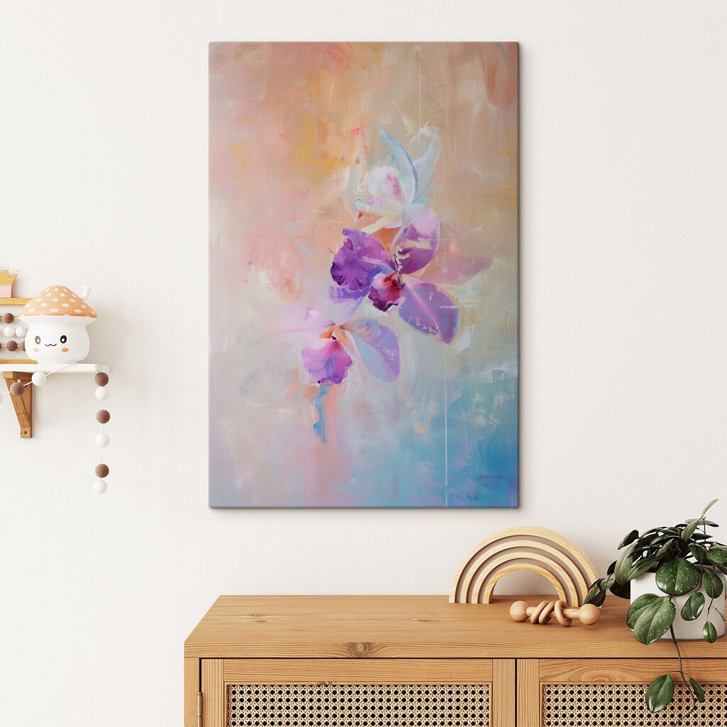 Orchidee in een pastelwaas — interieur 2