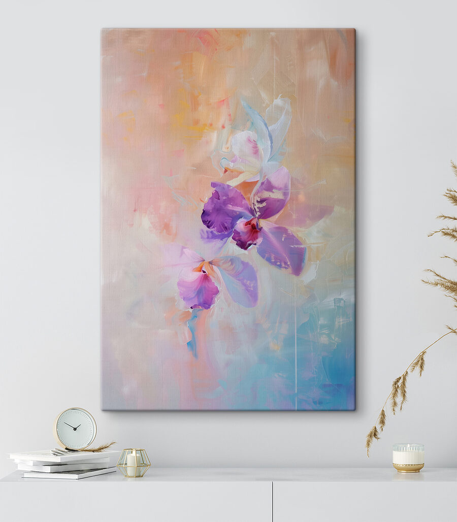 Orchidee in een pastelwaas — interieur 1