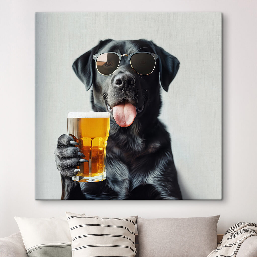 Een hond proost mee — interieur 2