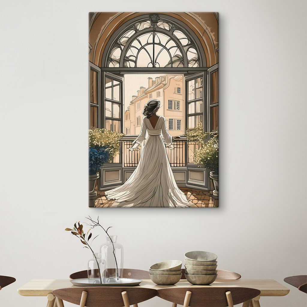 Avondblik door het raam — interieur 3