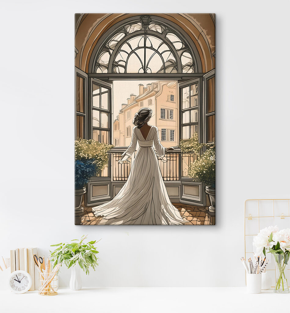 Avondblik door het raam — interieur 2