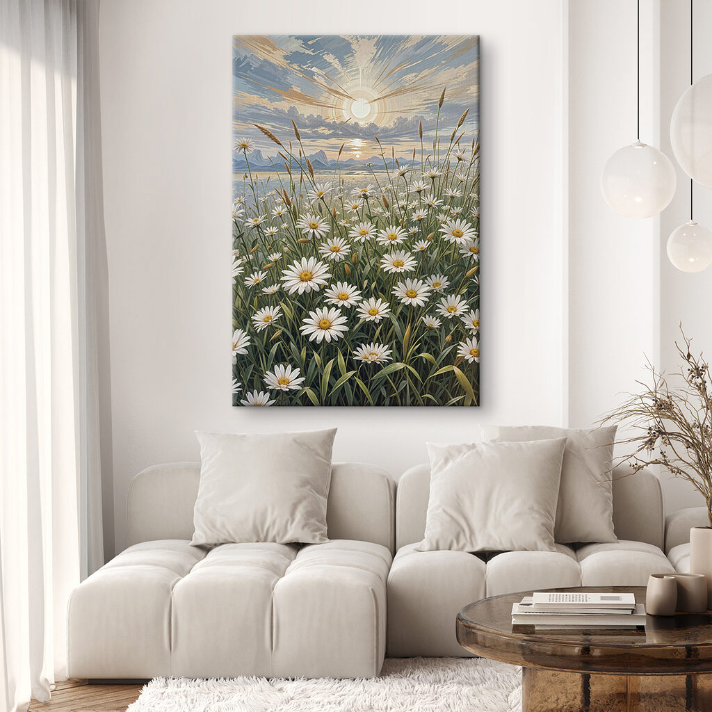 Margrieten wachten op zonlicht — interieur 1