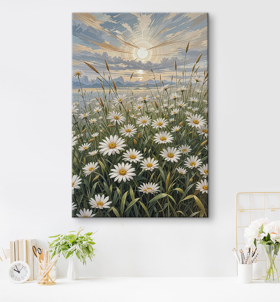 Margrieten wachten op zonlicht — interieur 2