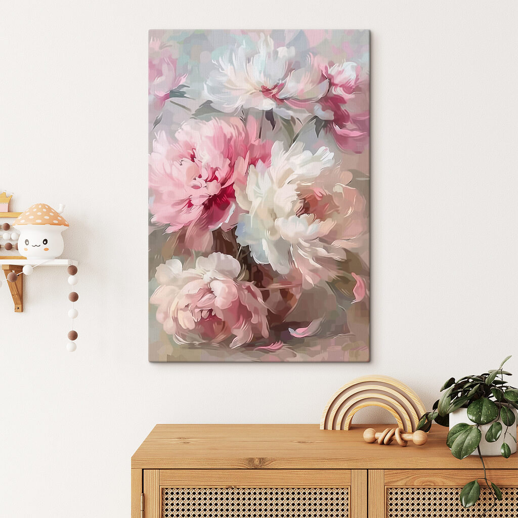 Pioenrozen in losse streken — interieur 1