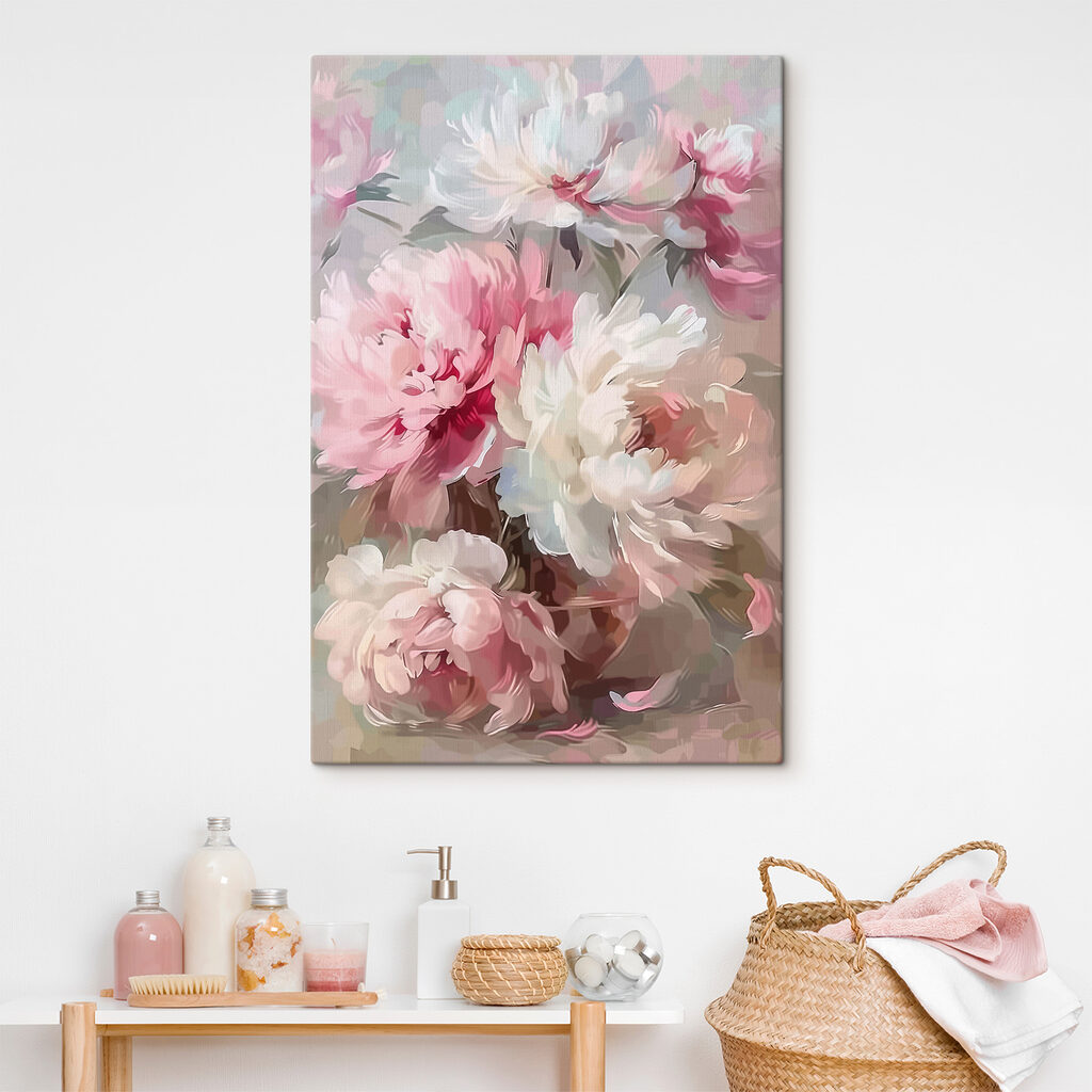 Pioenrozen in losse streken — interieur 2