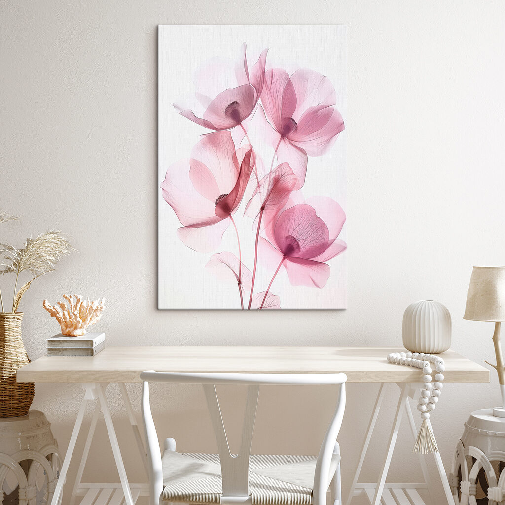 Paarse bloei aan takken — interieur 1
