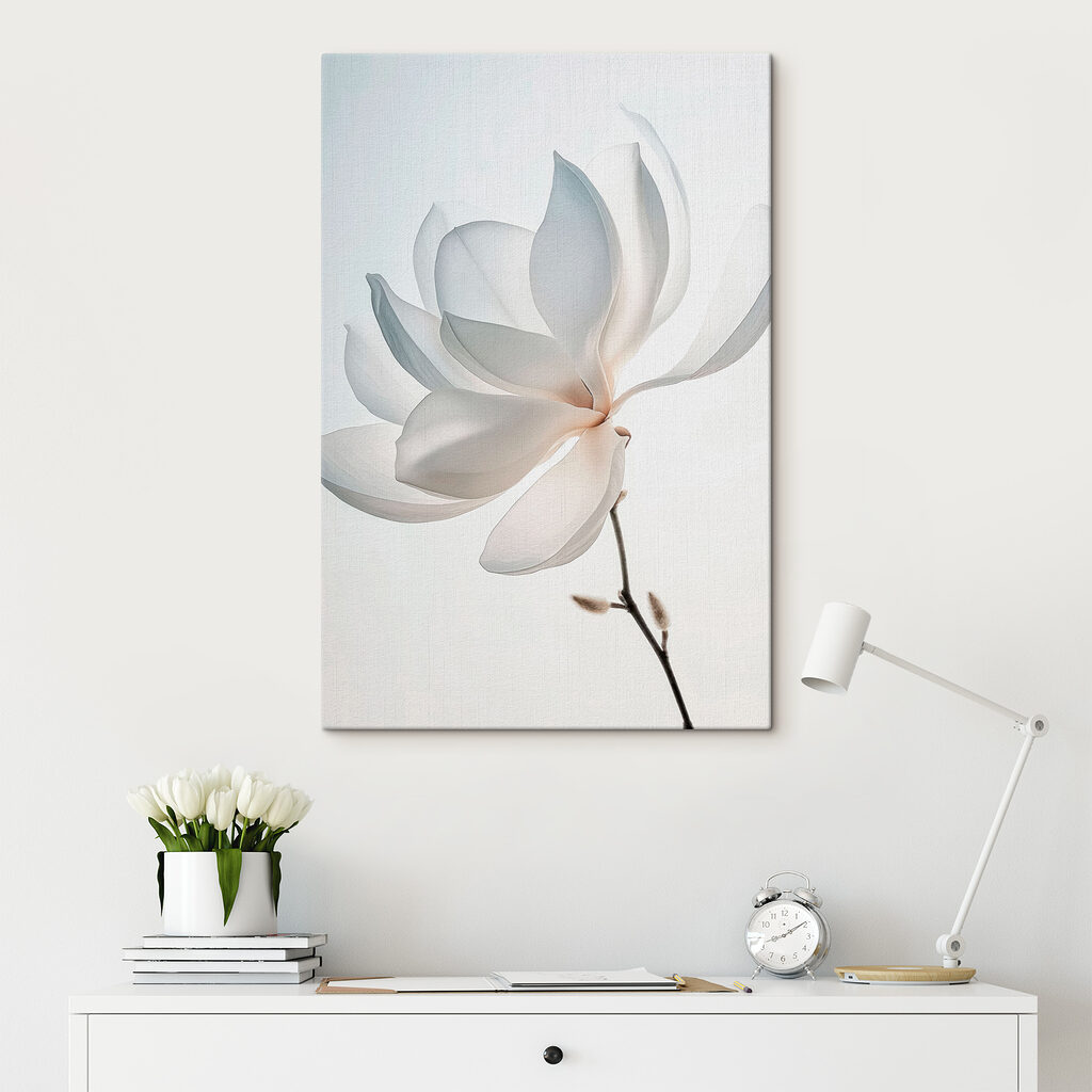 Licht gebogen witte magnolia — interieur 1