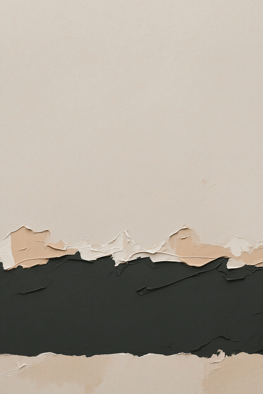 Donkere band door beige — volledig ontwerp