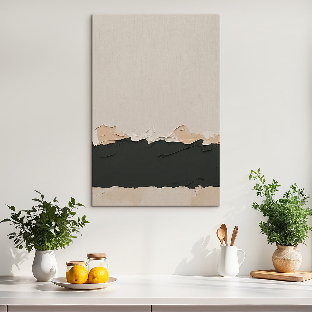 Donkere band door beige — interieur 3