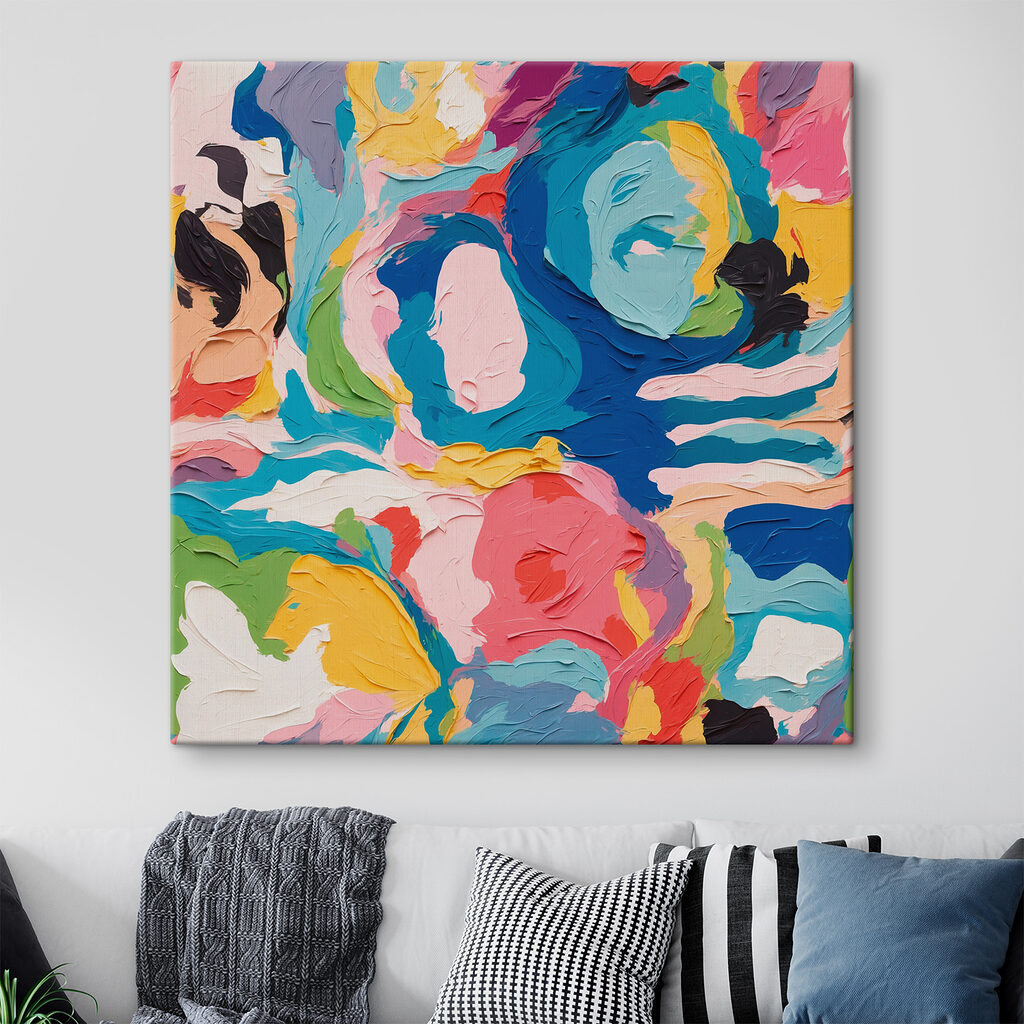 Kleuren krullen in elkaar — interieur 1