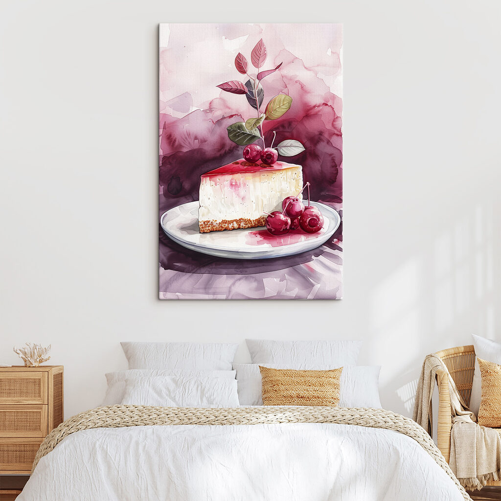 Kwarktaart met rode kersen — interieur 2