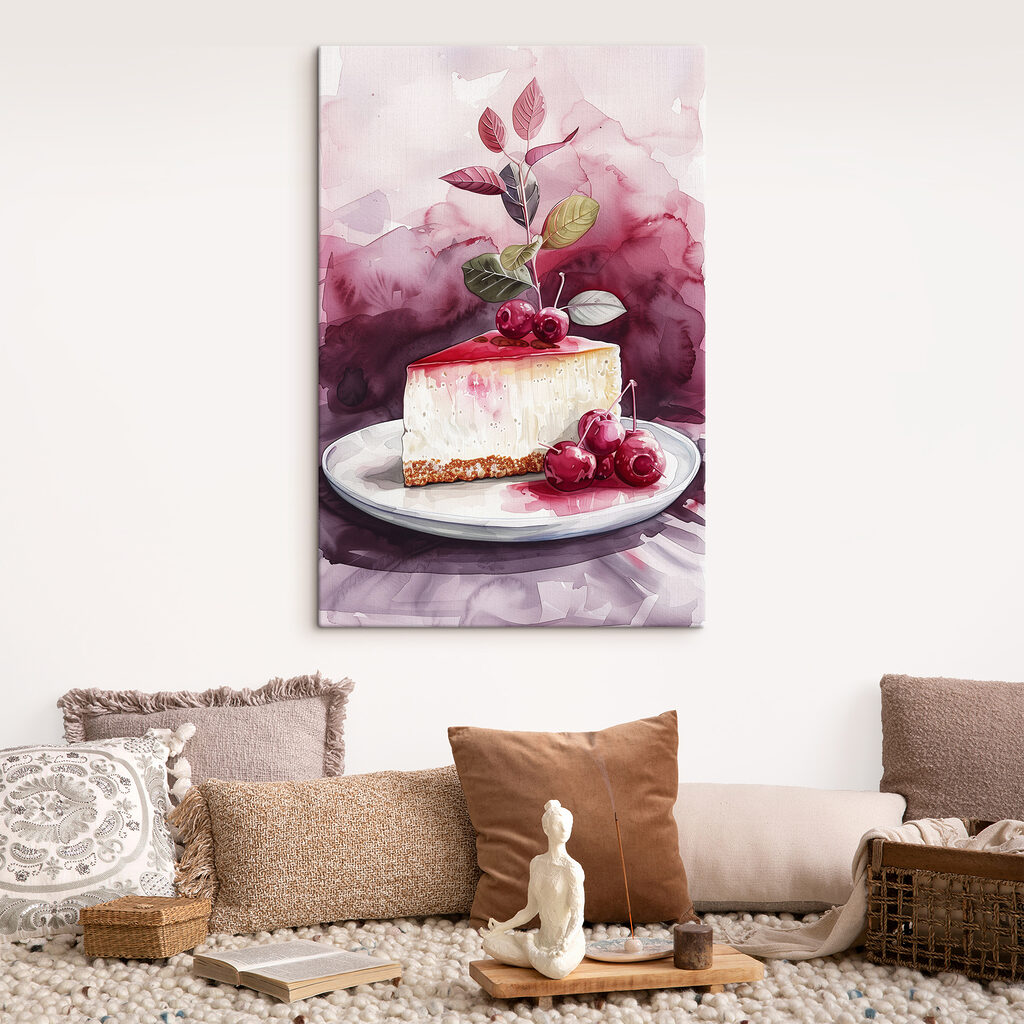 Kwarktaart met rode kersen — interieur 3