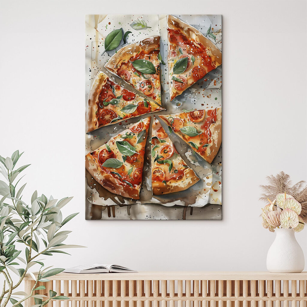 Pizzapunten naast basilicum — interieur 4