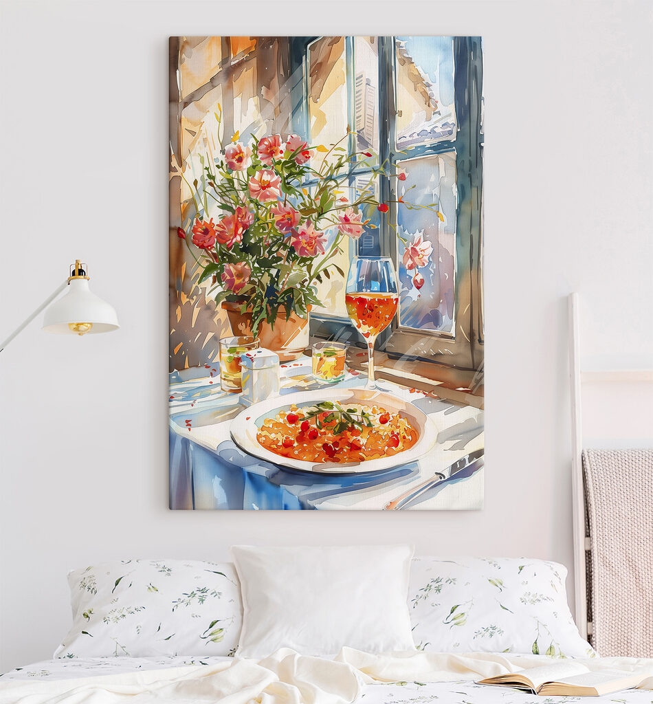 Pasta in het raamlicht — interieur 1