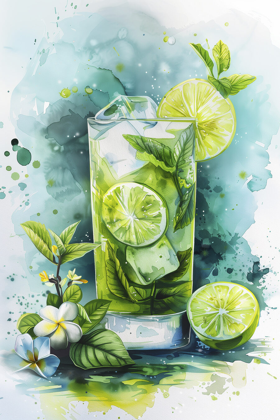 Een glas vol limoen — volledig ontwerp