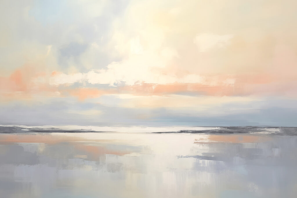 Een horizon in pasteltinten — volledig ontwerp