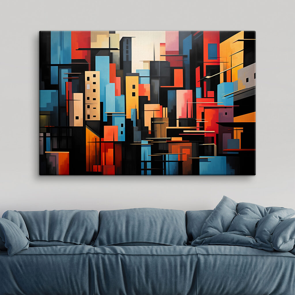Een stad van kleurblokken — interieur 1