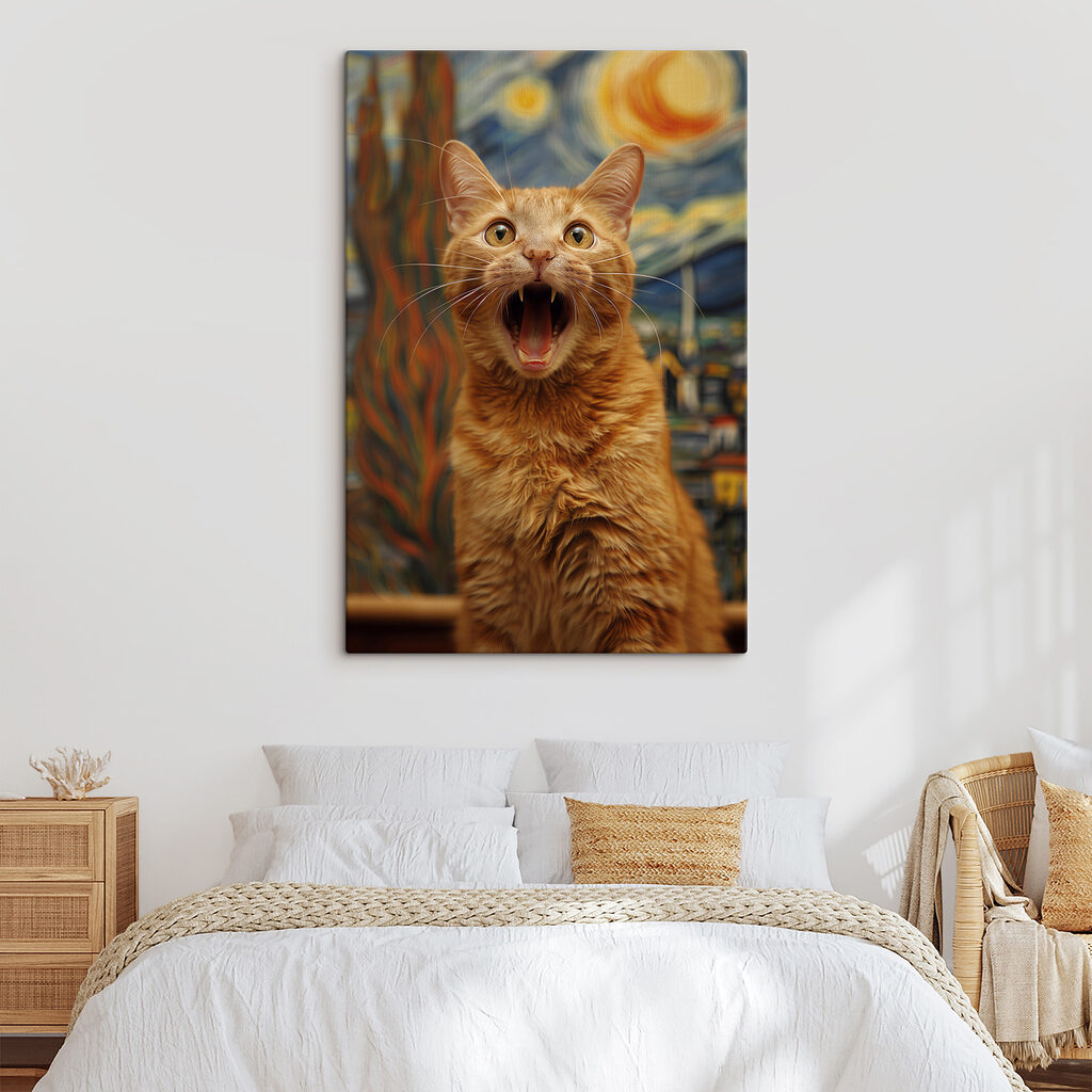 Kat gaapt voor sterrennacht — interieur 1