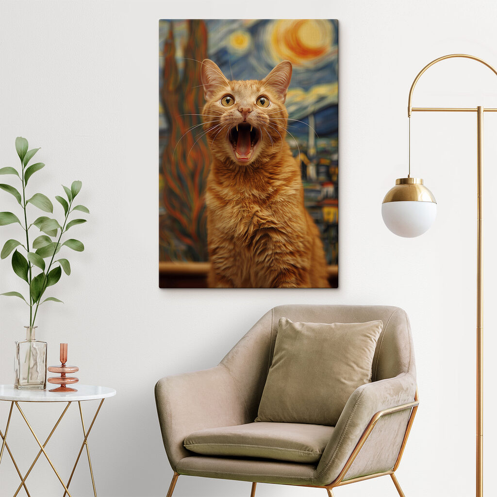Kat gaapt voor sterrennacht — interieur 3