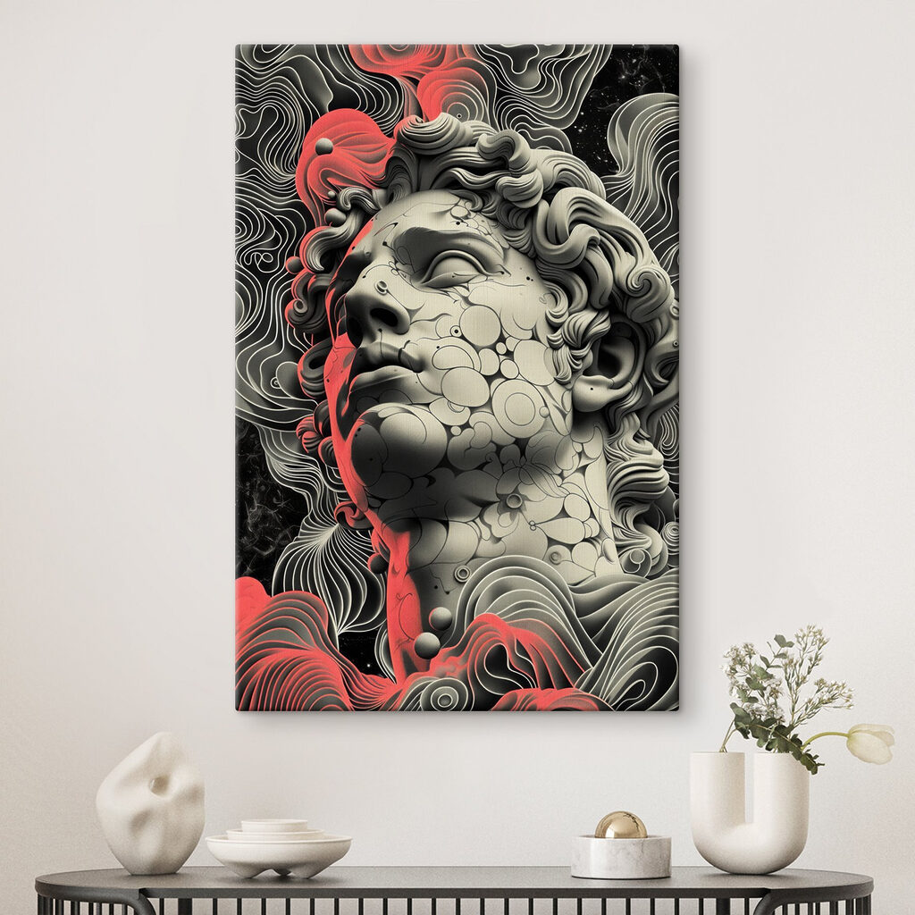 Klassiek gezicht in wervels — interieur 4