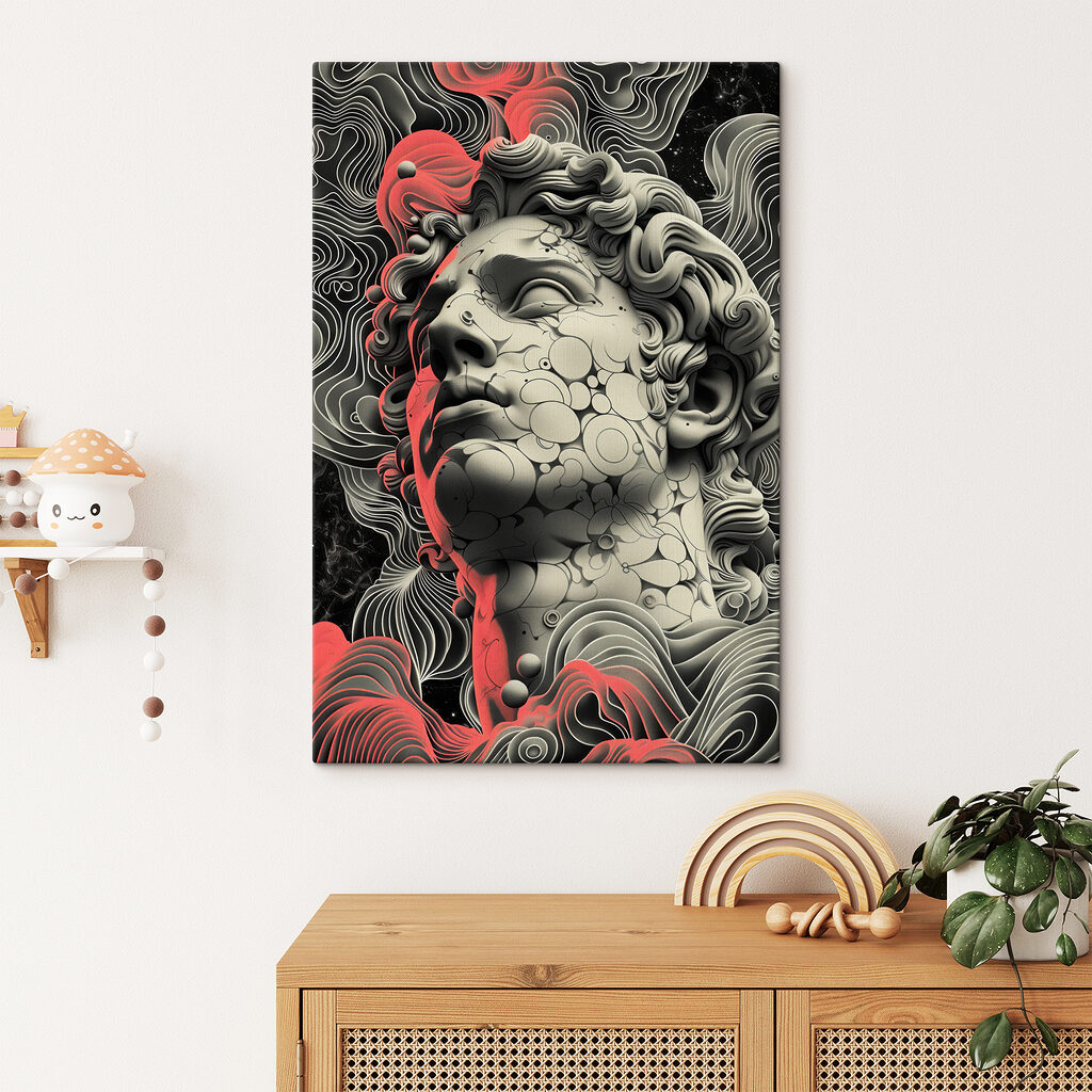 Klassiek gezicht in wervels — interieur 2