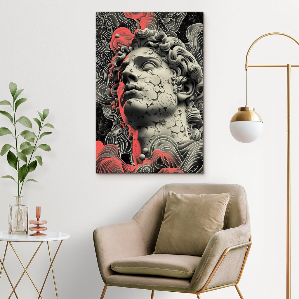 Klassiek gezicht in wervels — interieur 5