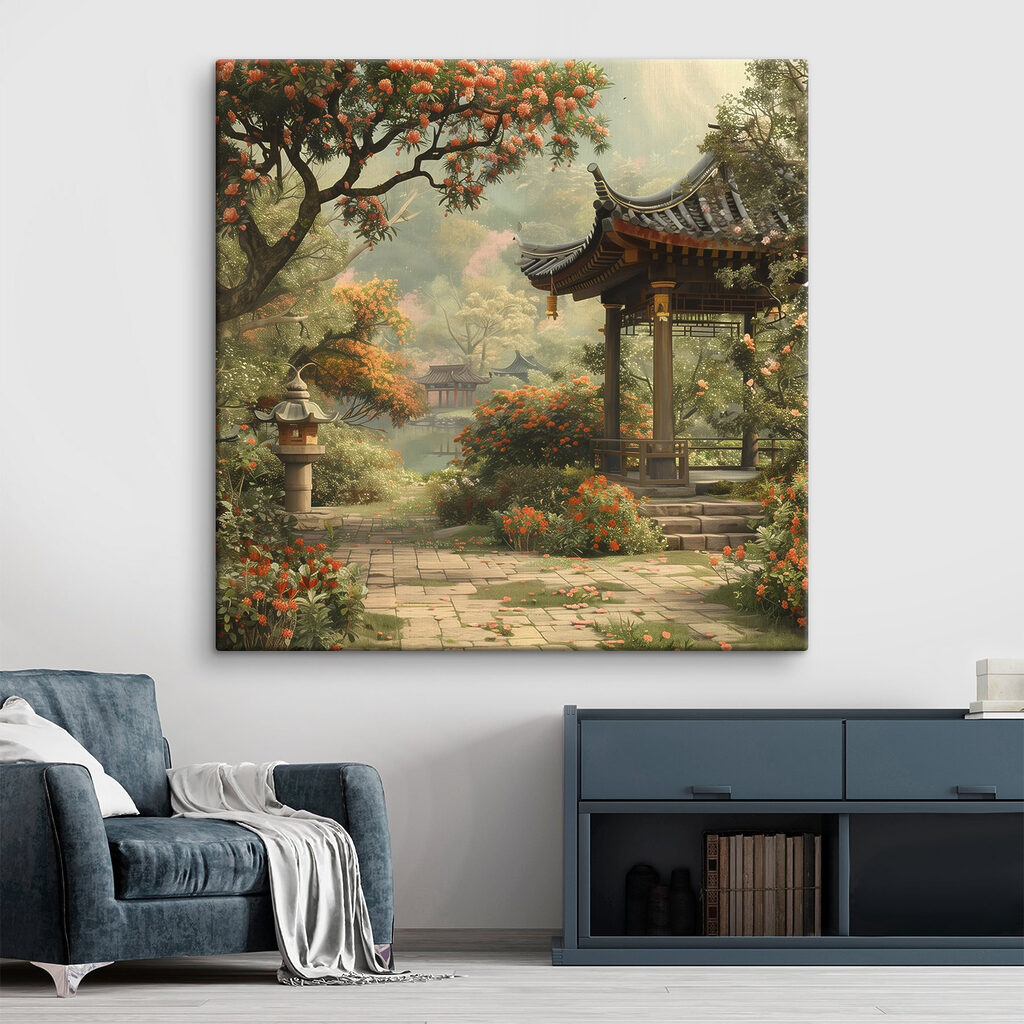 Paviljoen tussen rode bloei — interieur 3