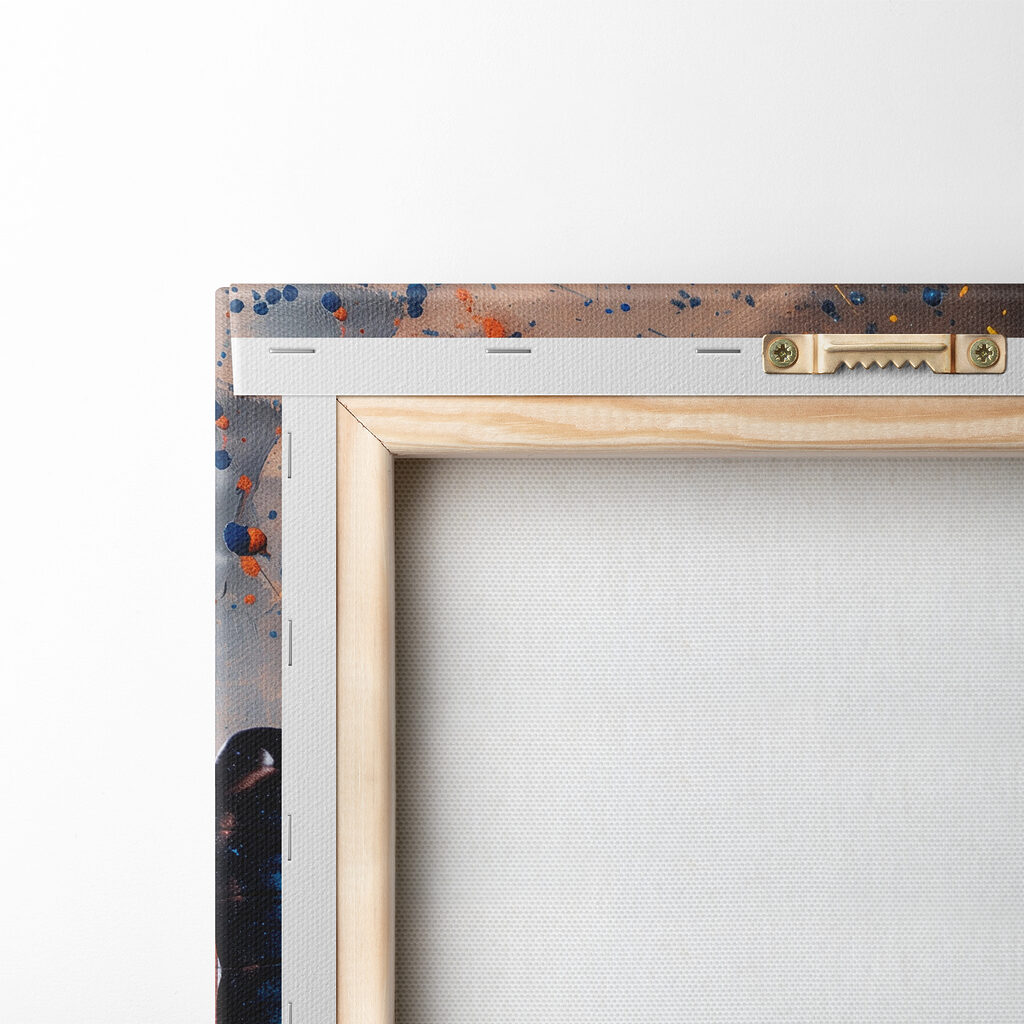Blauwe vlinder door spatten — achterkant