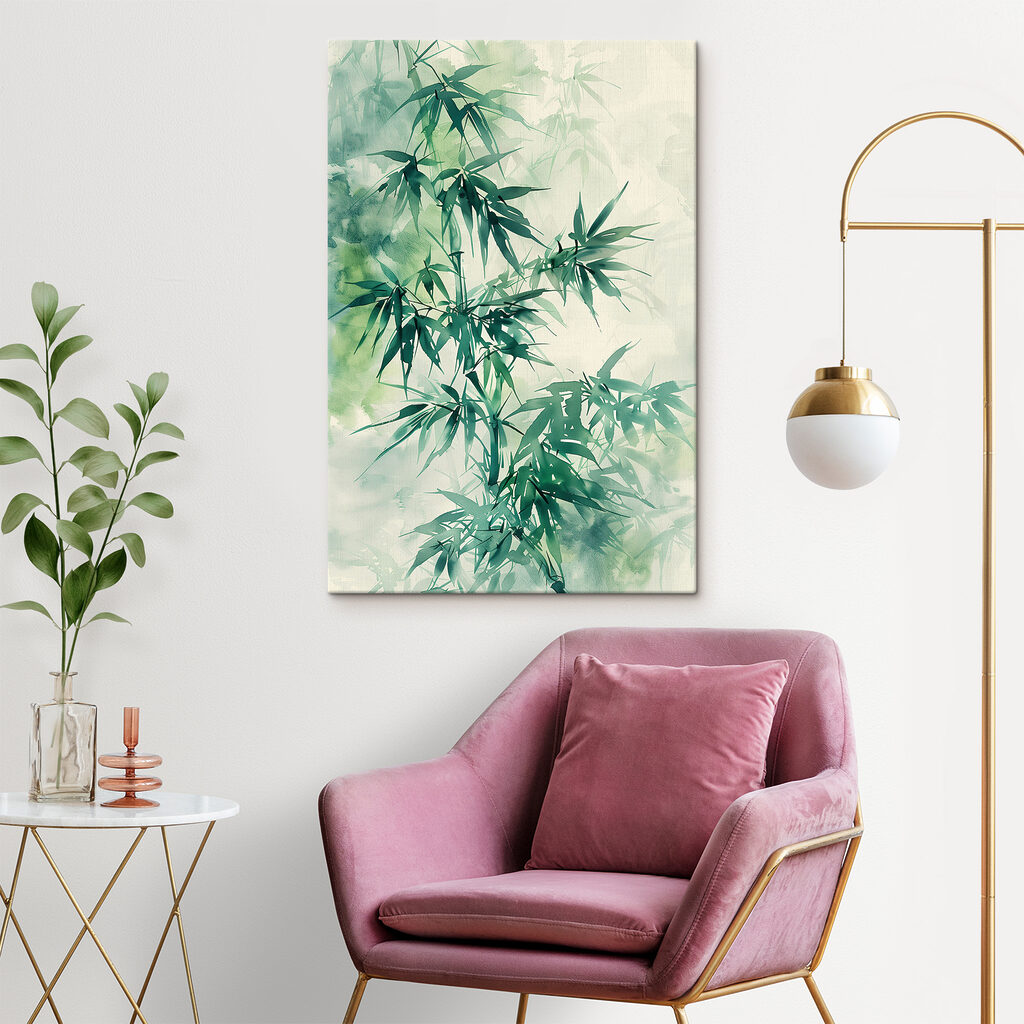 Bamboe in groene nevel — interieur 1