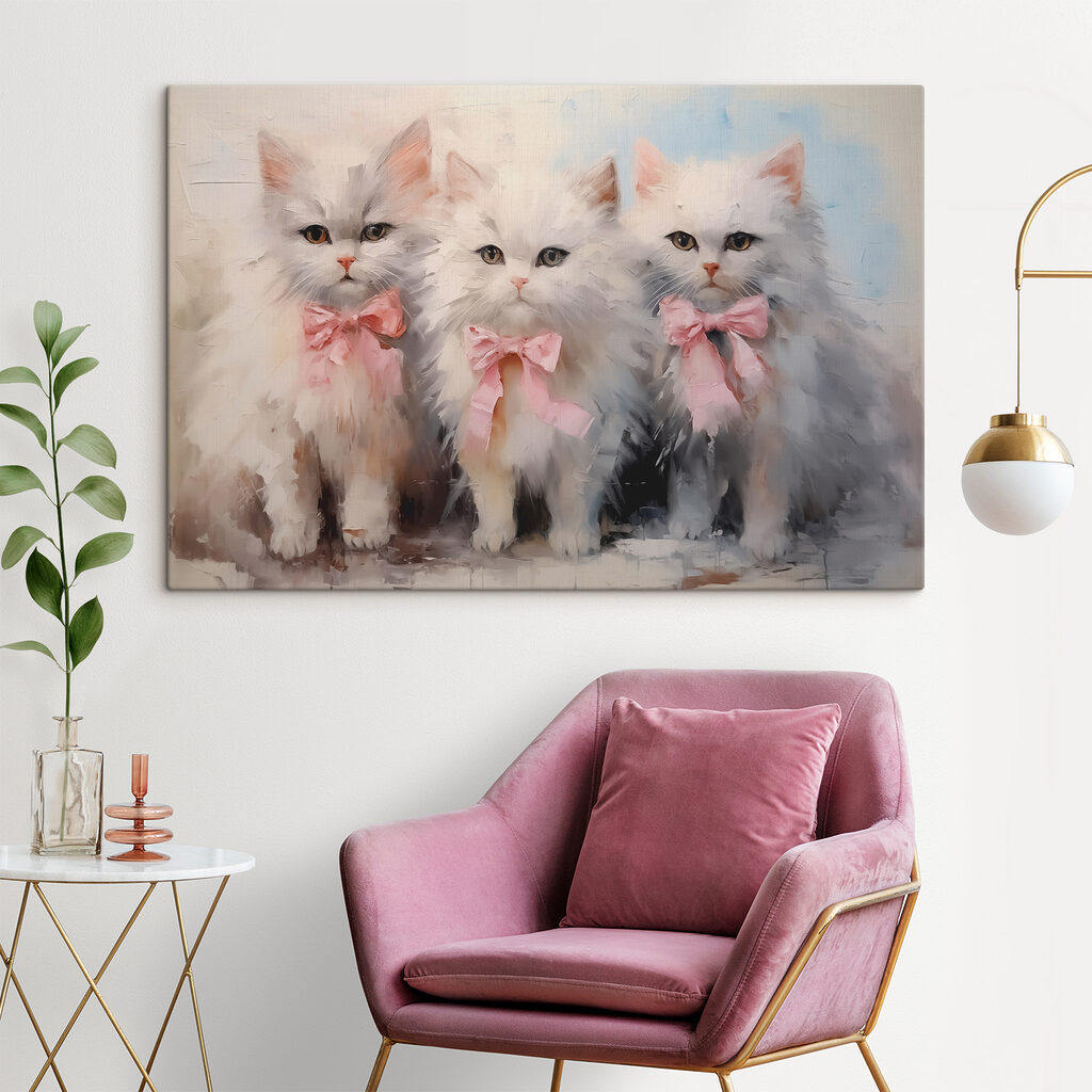 Katjes met roze strikken — interieur 1