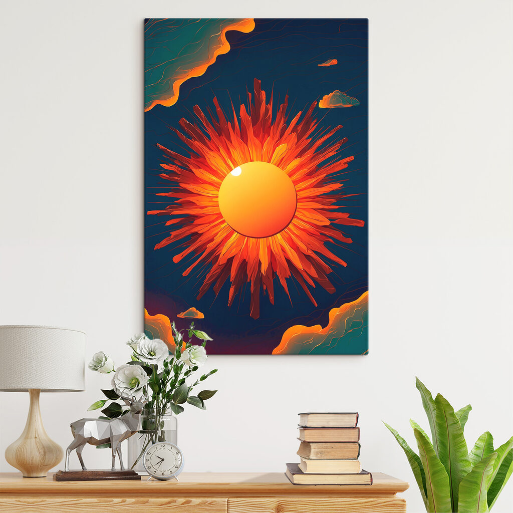 Zon met vurige stralen — interieur 1
