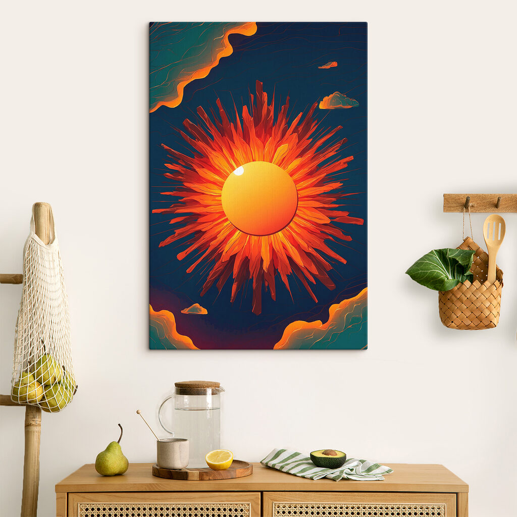 Zon met vurige stralen — interieur 3